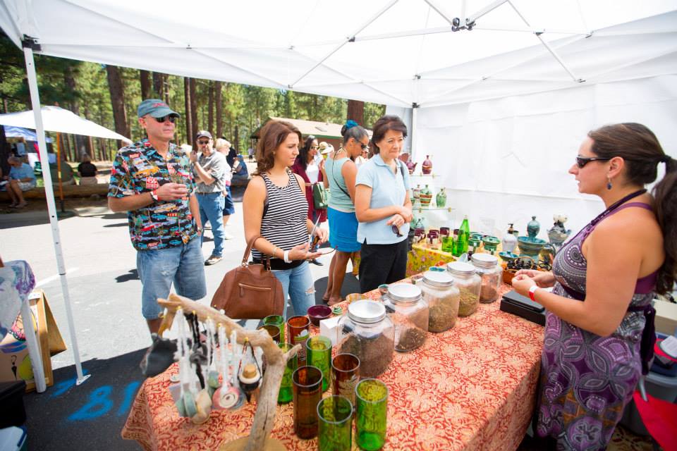Festival goers check out local wares at Sample the Sierra